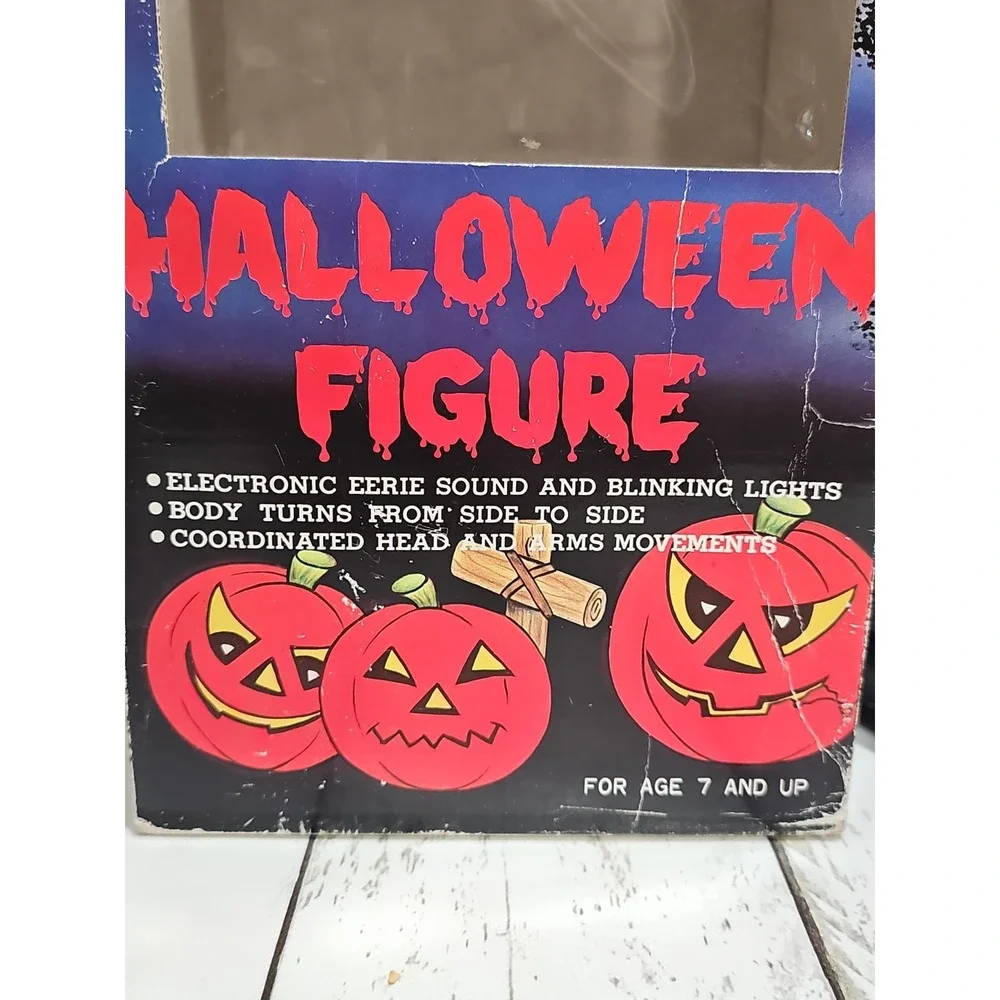 Vintage 1988 Funny Toys Halloween Animated Witch Lights Sound Motion With Box